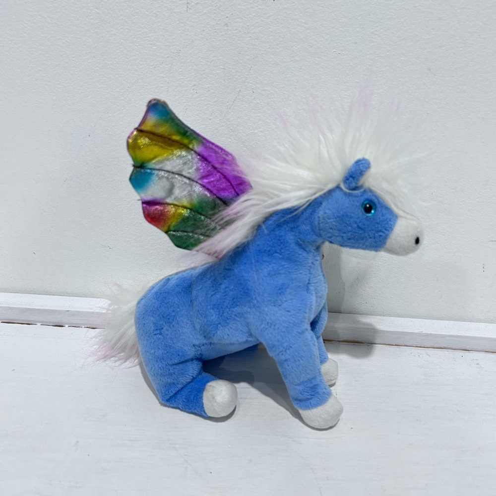 Vintage 2002 Ty Beanie Baby Pegasus The Winged‎ Horse Unicorn Plush